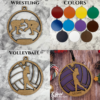 Personalized Sports Ornaments for Kids Team Gift Wrestling Volleyball Boys Girls