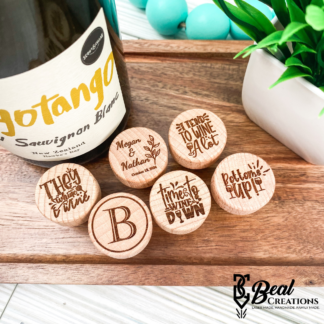 Personalized Wine Corks Funny Gift Wine Lover Wedding Favor Corportate Gift Country Club Vineyard Monogram Save the Date 2