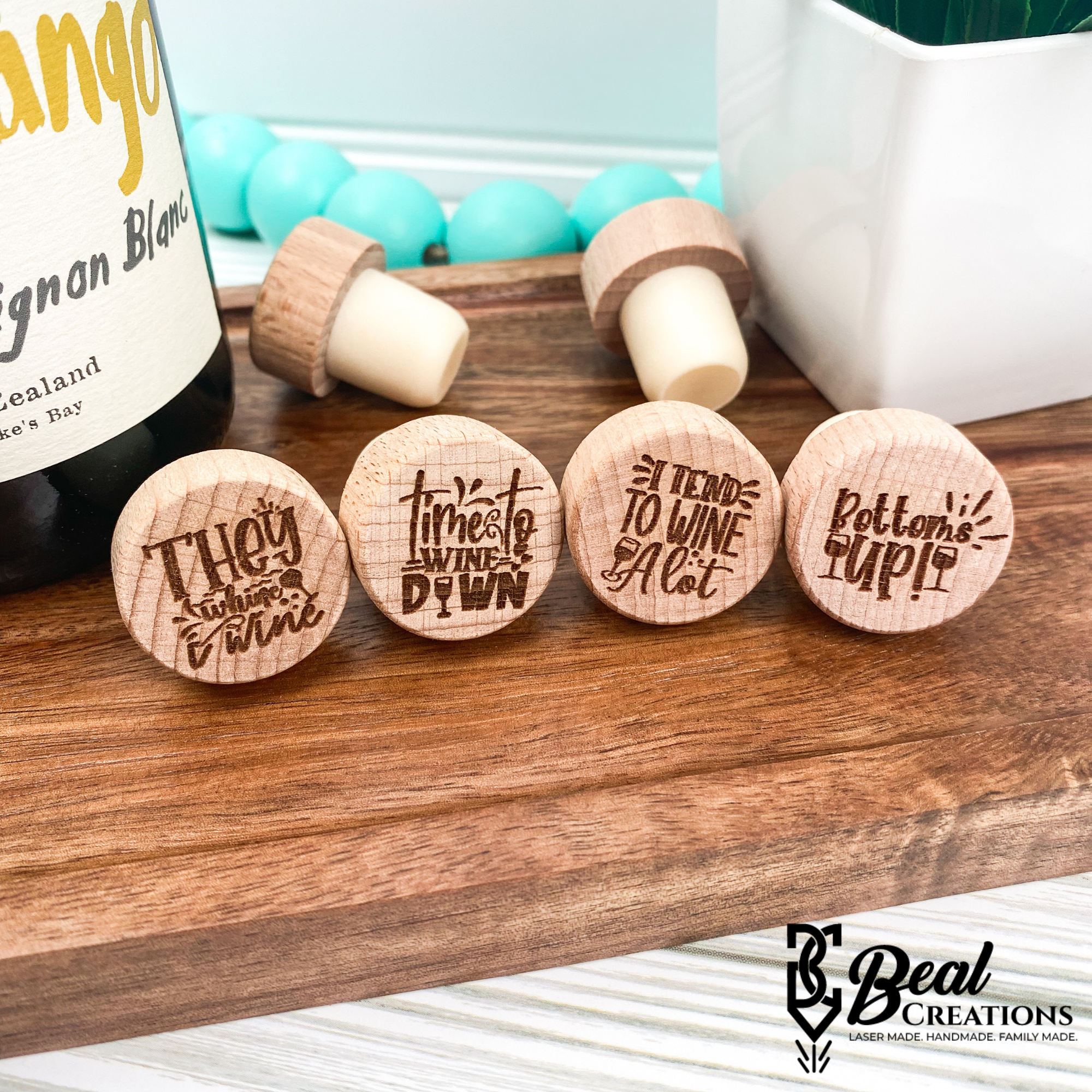 Personalized Wine Corks Funny Gift Wine Lover Wedding Favor Corportate Gift Country Club Vineyard Monogram Save the Date 3