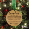 Personalized Teacher Definition Ornament Christmas Gift from Student 2