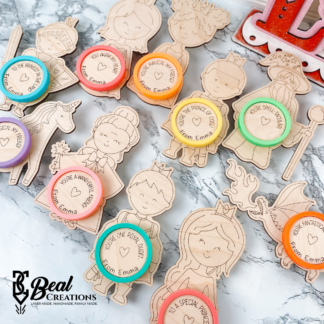 Personalized Kids Play Doh Valentines Party Favors Candy Alternative Classroom Gift Fairy Tale Princess Dragon Knight 1