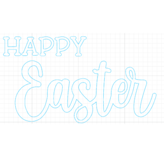 Happy Easter Wooden Blank