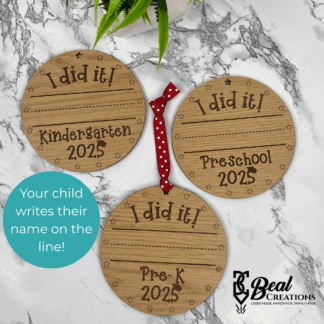 Little Kids Graduation Handwriting Keepsake Ornament PreK Preschool Kindergarten Class of 2025 Gift 1