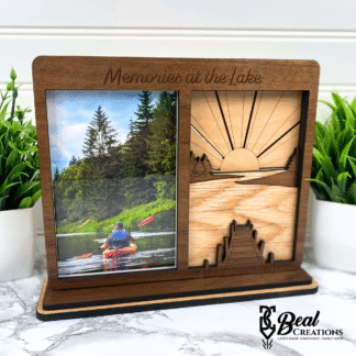 Wooden Scenic Frames Lake Vacation Cherished Memories Family Photos Display Your Picture