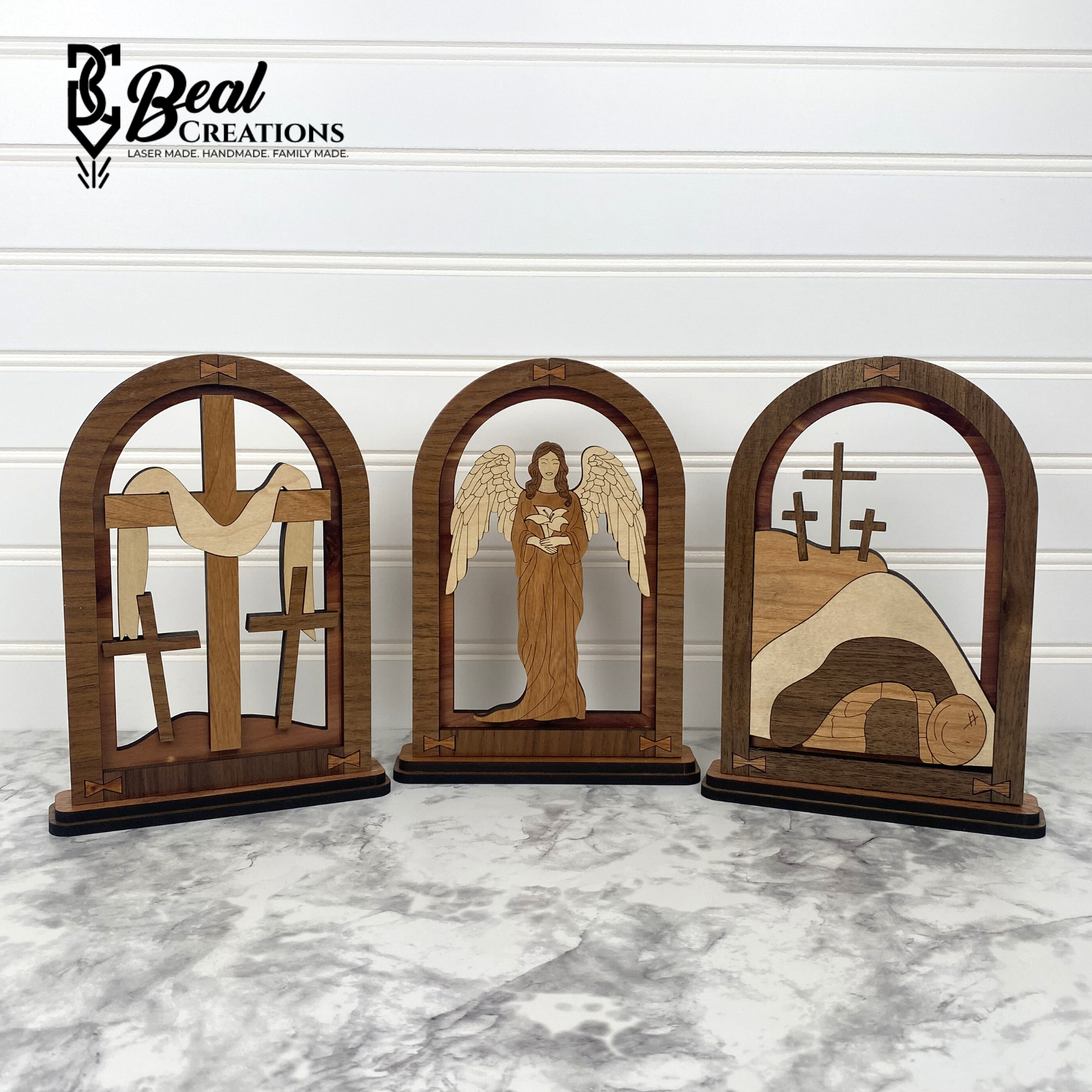 Easter Arches Shelf Decor Cross Tomb Angel Resurrection Jesus 1