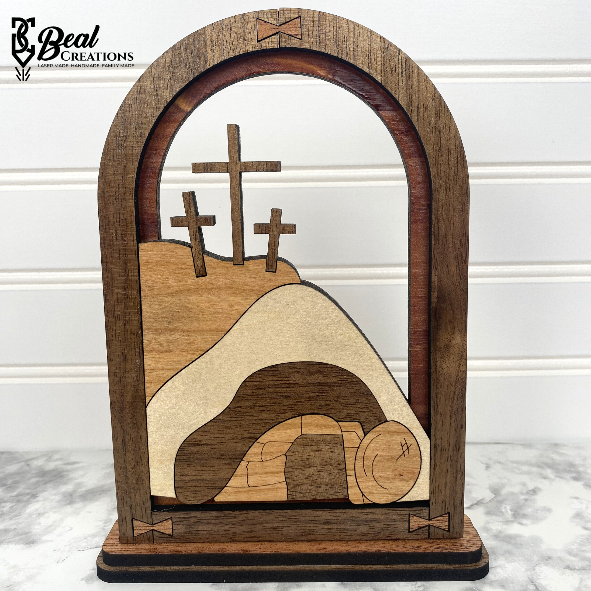 Easter Arches Shelf Decor Cross Tomb Angel Resurrection Jesus 3