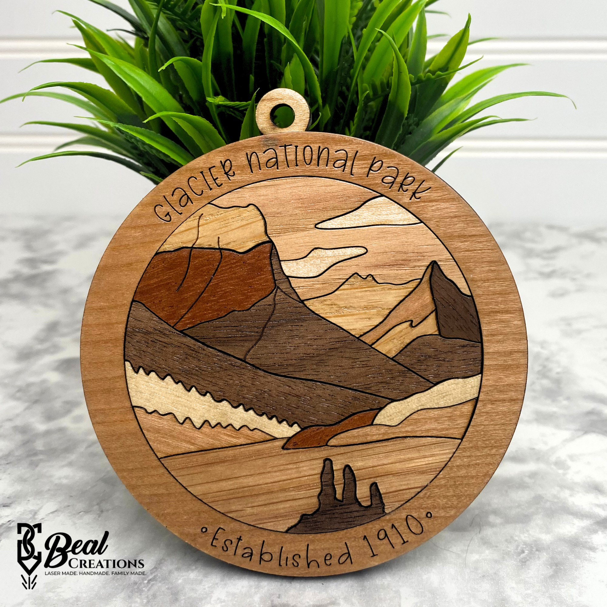 National Park Ornament Glacier NPS Travel Lover Junior Ranger
